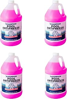 CPDI Champion Pool Antifreeze Winterizer: 4x1 Gal Bottles, -50°F Burst Protection for Above/Inground Pools & Spas
