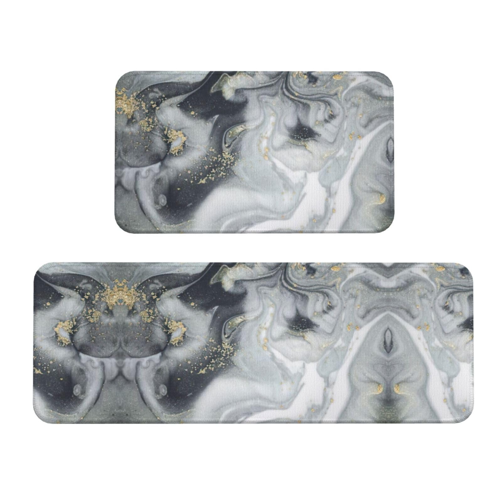 Alfombras de cocina antideslizantes EdWal estilo mármol oriental e impermeables para oficina