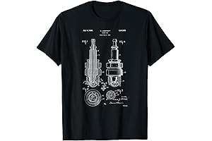 Vintage Patent Print 1900 Champion Spark Plug Shirt