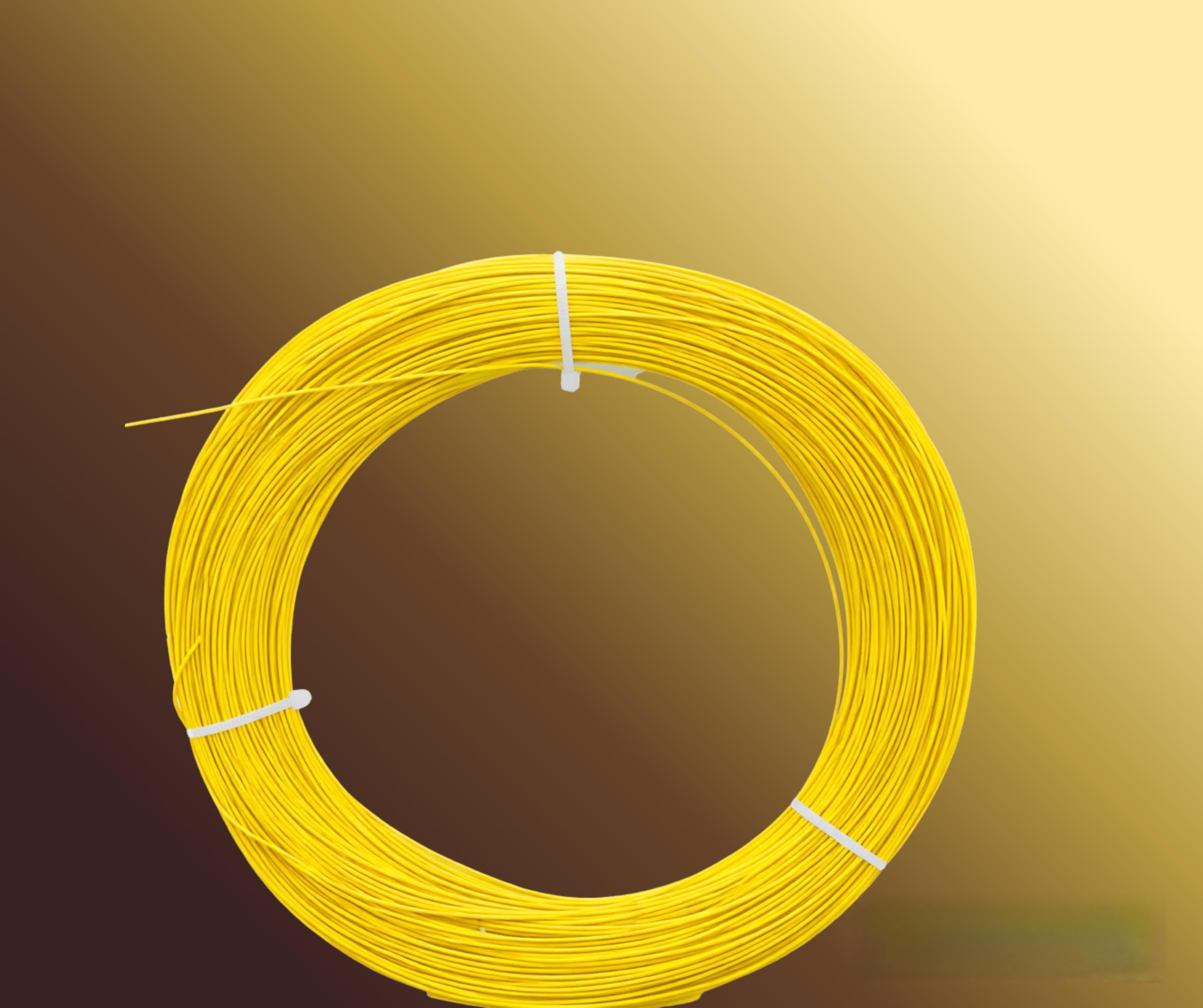 Nova MC-3 Badminton String for 20 Rackets, 200 Mtr, Neon Green, Black, White, Yellow, Blue, Highly Durable (Yellow)-image-42