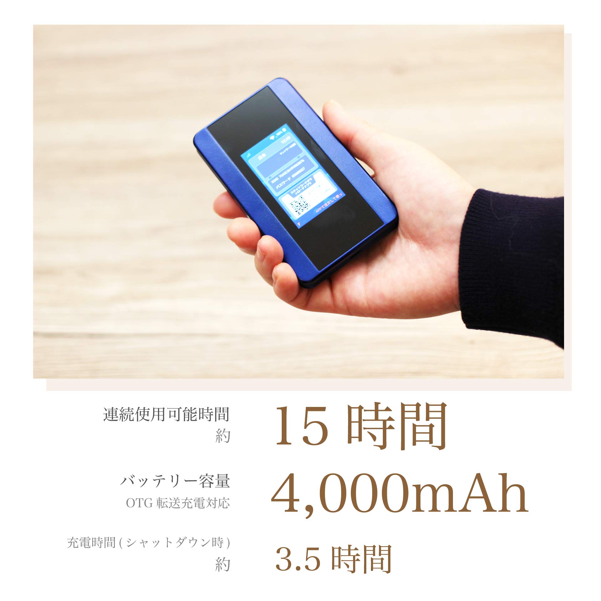 Amazon.co.jp: ぷらすWiFi T6 青 月額固定なし クラウドSIM モバイル 