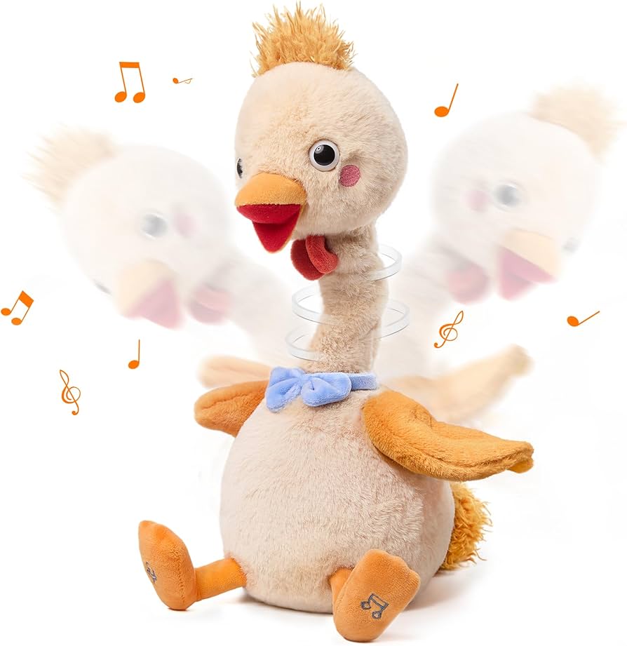 Amazon.com: TUMAMA Dancing Talking Chicken Toy, Mimicking Twisting