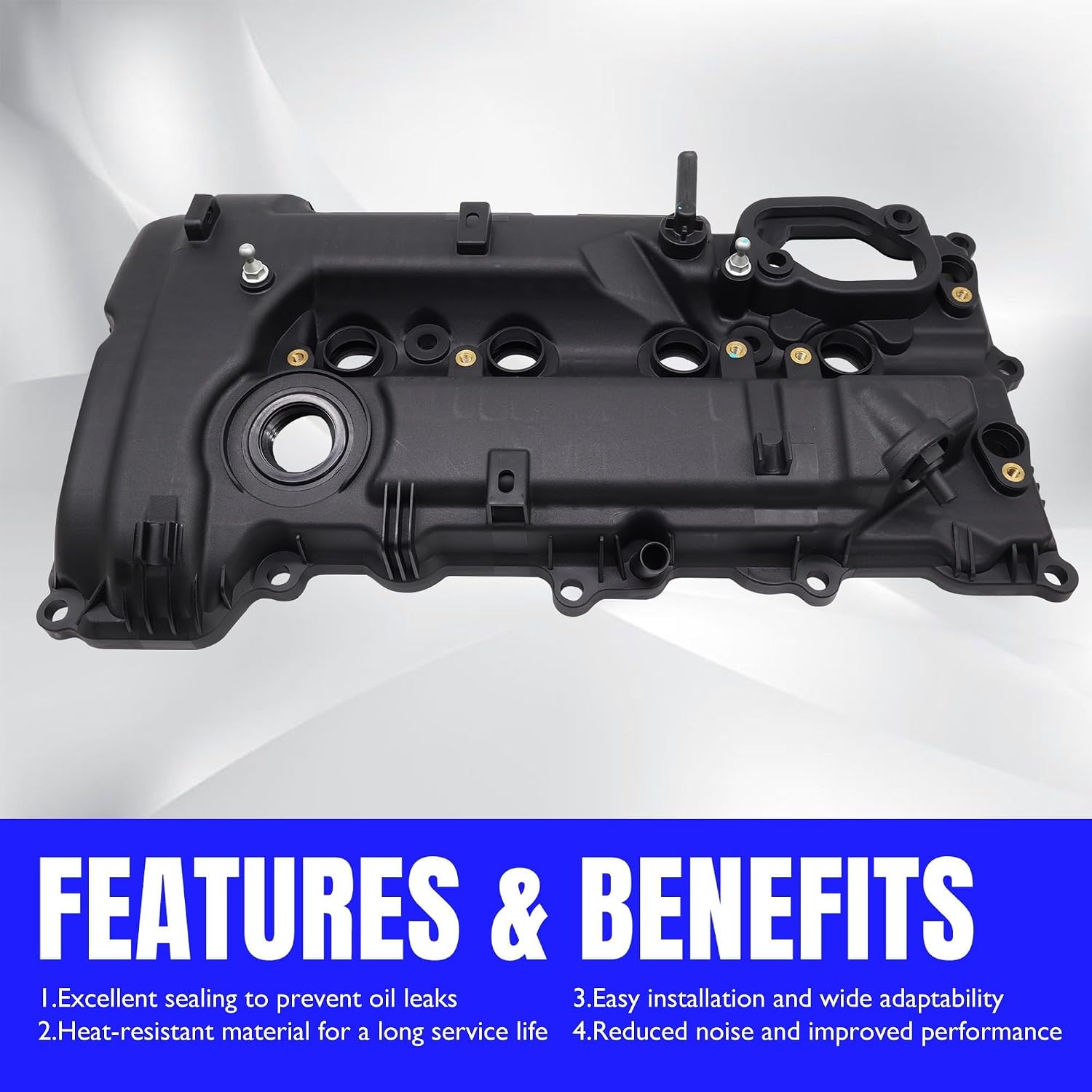 L4 2.0L Engine Valve Cover Compatible with Hyundai Elantra 2014-2016, Elantra Coupe 2014, Elantra GT 2014-2020, Tucson 2014-2020 & Kia Soul 2014-2019, Forte/Forte5 2014-2018, Forte Koup