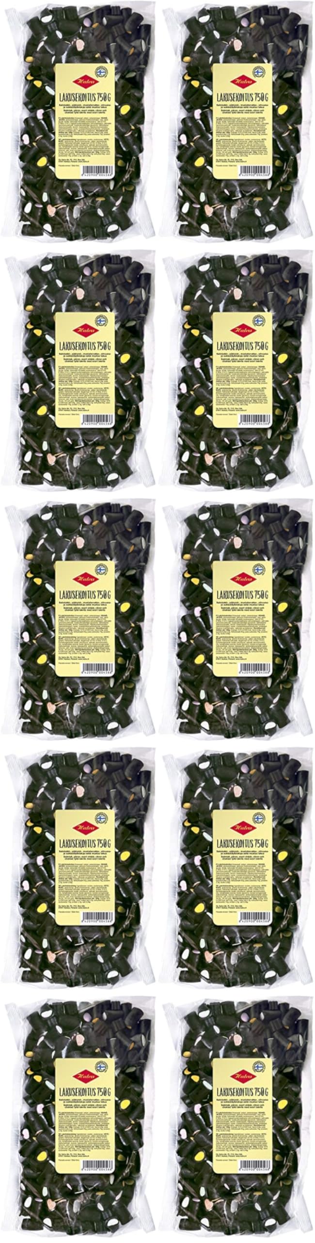 Halva Lakusekoitus Original Liquirizia 10 Packs of 750g