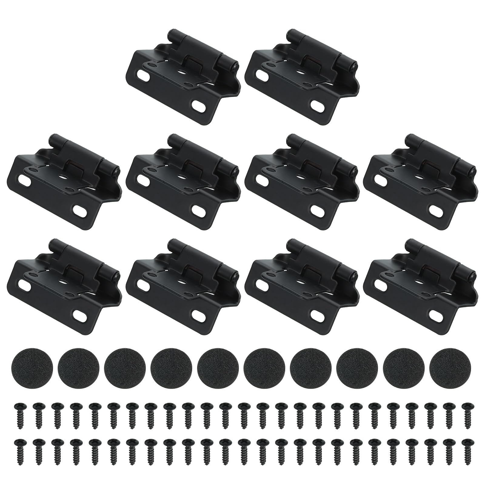 PATIKIL Self-Closing Cabinet Hinges Semi-Overlay 1/2 Inch