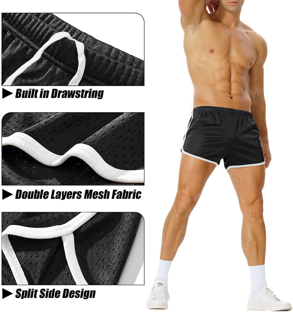 AIMPACT Mens Running Shorts Breathing Workout Gym Booty Short Shorts - Image 4