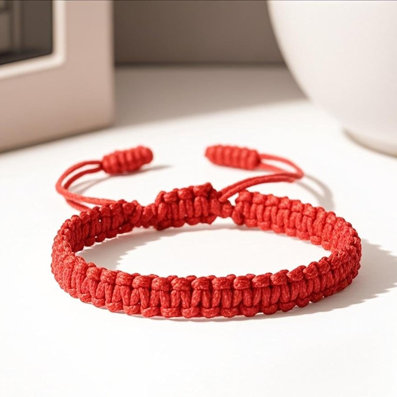 Handmade Rope String Bracelets for Women Adjustable Knitted String Rope Braided Bracelet Tibetan Buddhist Woven Lucky Cotton Bracelet for Men Gifts Jewelry - Image 5