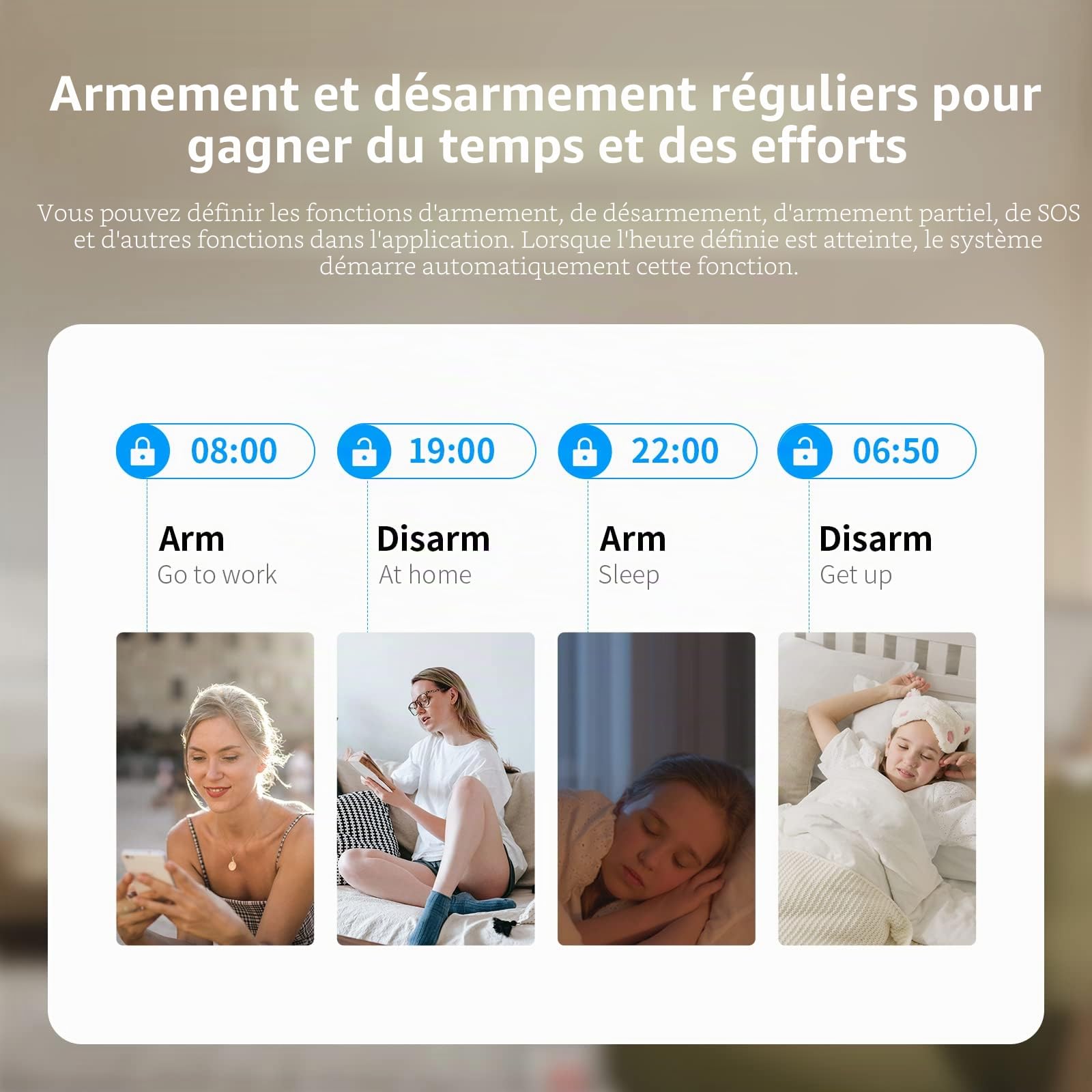 PGST Alarme Maison sans Fil WiFi/GSM, Centrale à écran Tactile 2.4'', 26 Pack, Sirène extérieure, Capteur de Porte, Capteur de Mouvement PIR Compatible avec Alexa Google Home