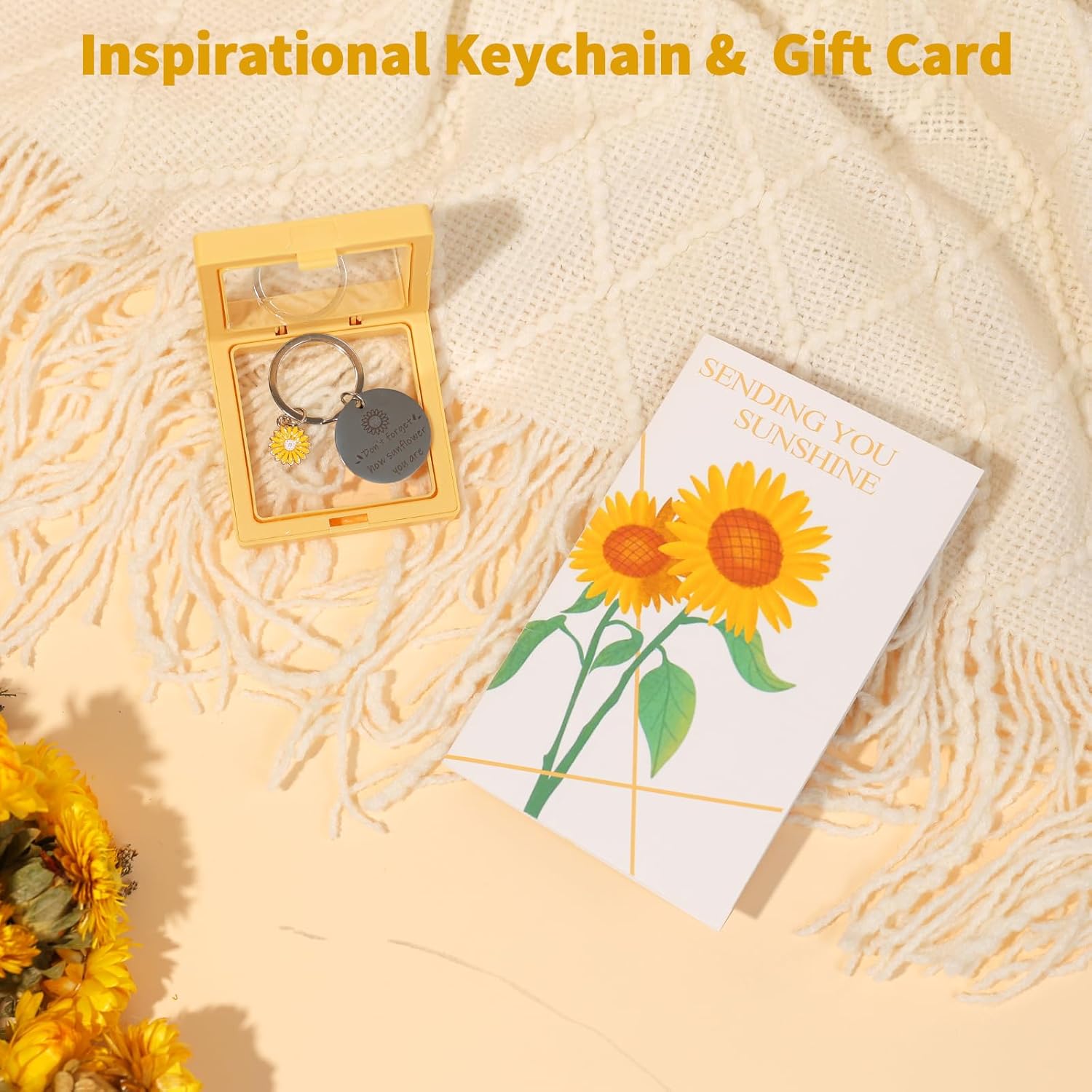 Self Care Gifts for Women - Sending Sunshine Care Package with Blanket, Get Well Soon & Thinking of You Gifts | Unique Sunflower Thank You Gift Box for Wife, Her, Girlfriend, Mom, Sister, Daughter - Image 9