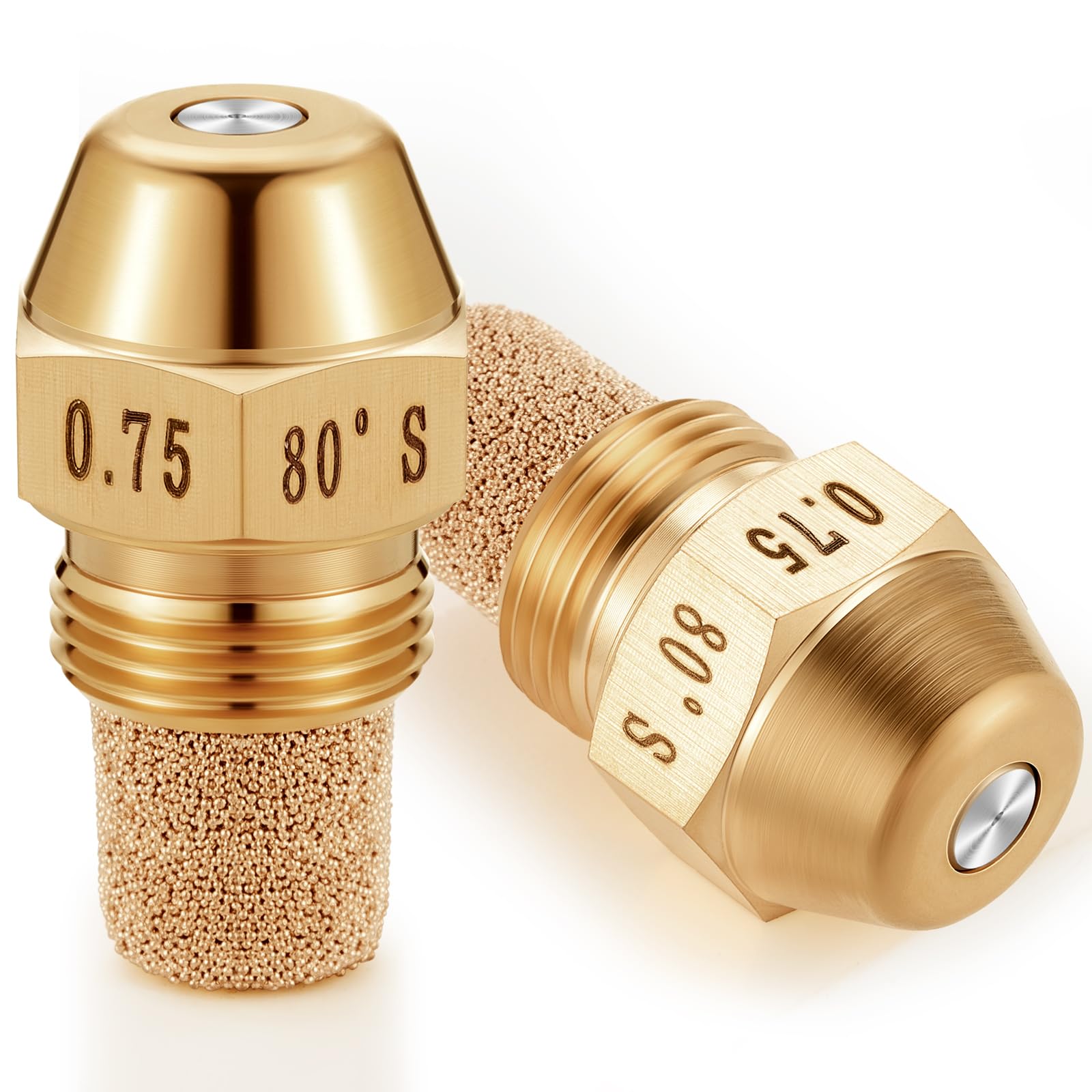 Amazon.com: MorningRo 2 Pcs Solid Oil Burner Nozzle 0.75-80 B