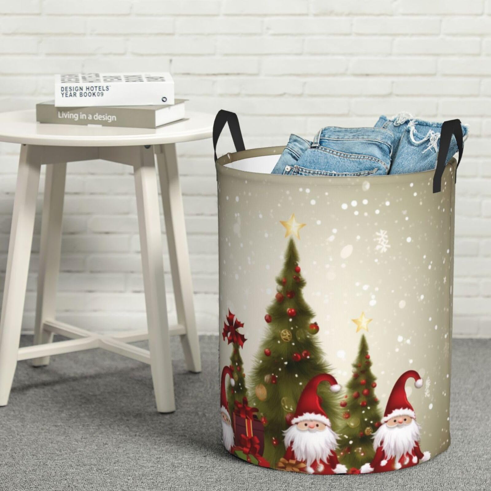 Merry Christmas panier à linge autonome pour stocker les couvertures