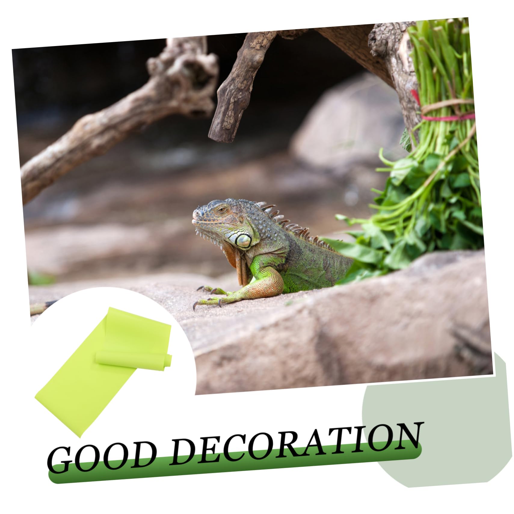HAPINARY Bearded Dragon Tank Flooring Reptile Carpet Substrate Leakproof Washable Natural Habitat Mat for Pets