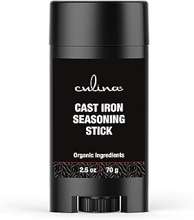 Culina Cast Iron Seasoning Stick | 100% Organic Ingredients | Best for Non-stick Cooking & Restoring | for Cast Iron Cookware, Skillets, Pans & Grills!â€¦