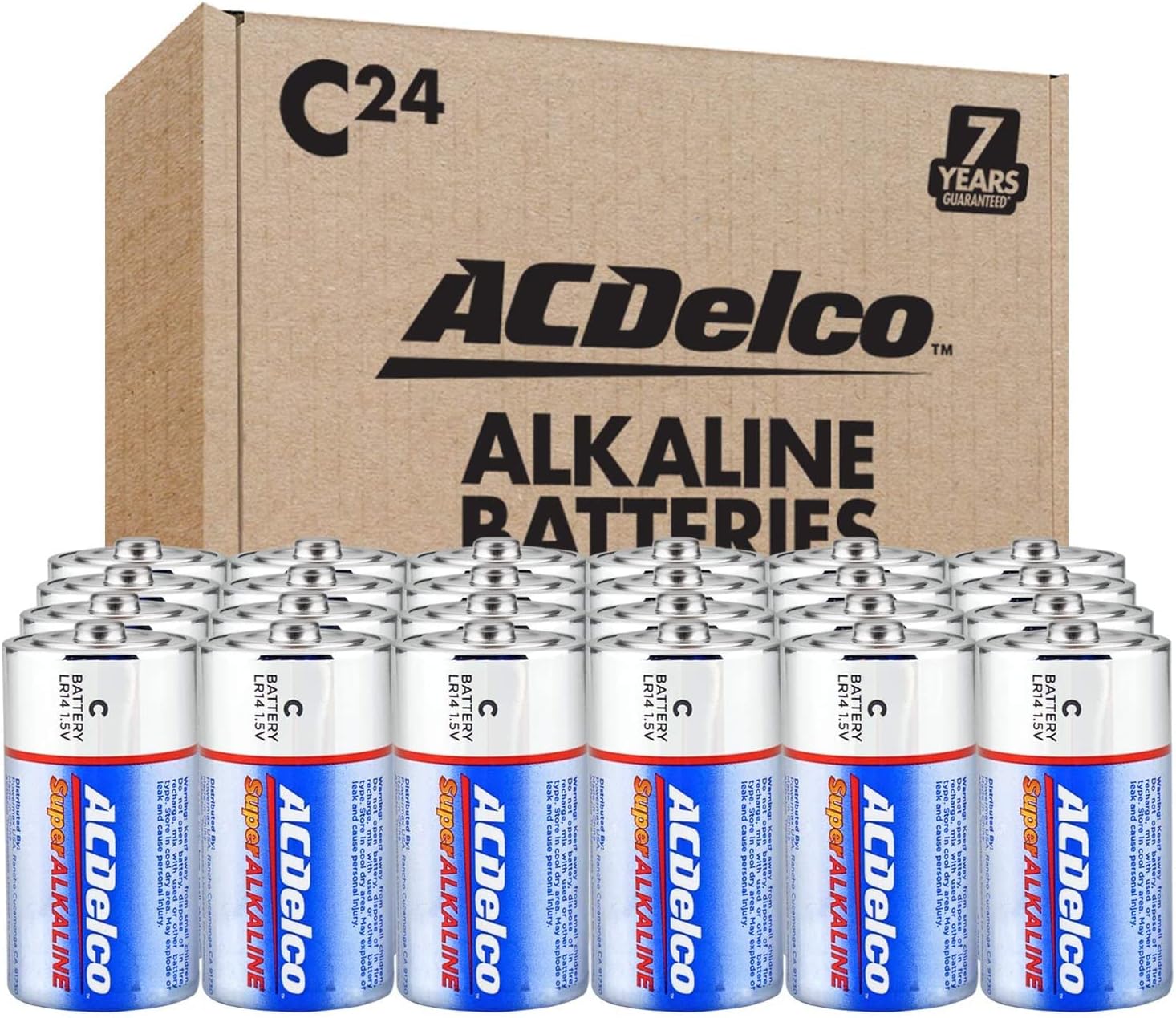 ACDelco 8-Count D Batteries, Maximum Power Super Alkaline Battery, 7-Year Shelf Life, Recloseable Packaging : Health & Household