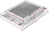 Vista 7 de Para Yamaha YZF R3 2015-2019 para MT03 2016-2018 Filtro de aire de motocicleta Reemplazo del panel de admisión Elemento de flujo de aire de alto