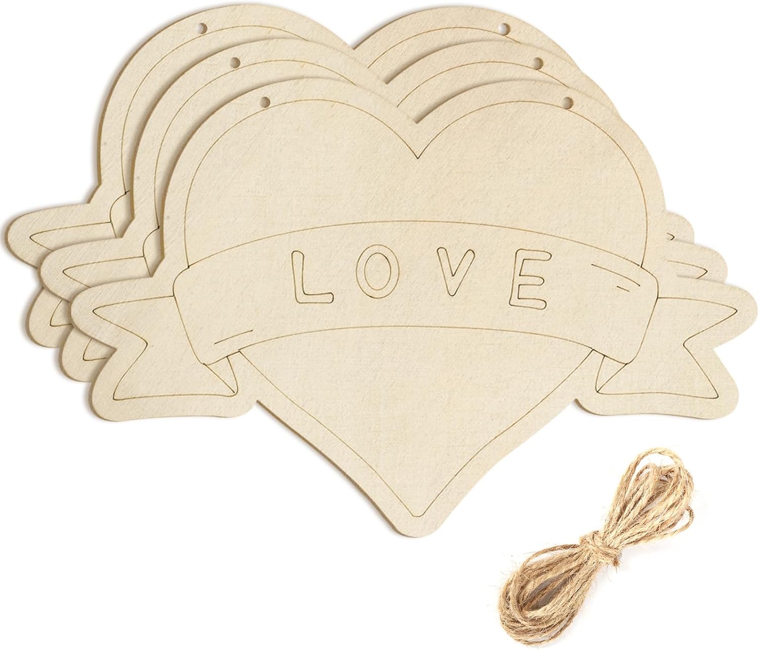 Large Size 12" Wooden Spring Ornaments to Paint, Flower Wooden DIY Blank Unfinished Round Wood Discs Ornament for Crafts Hanging Decorations(3PCS)