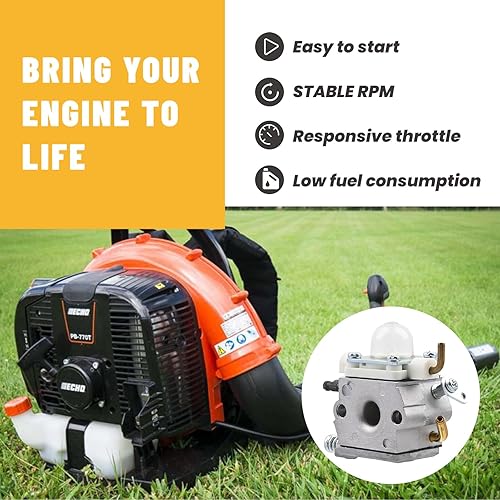 Miniatura 3 de Aulavik C1M-K77 Carburador para Echo PB-413H PB-403T PB-403H PB-620 PB-413T PB-460LN PB-461LN Soplador de mochila PB-610 PB413 PB-400 Carb con kit