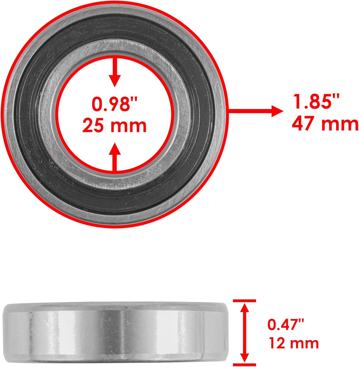 Caltric Camshaft Assembly with Bearings Chain Compatible with Yamaha Bruin 350 YFM350 2004 2005 2006