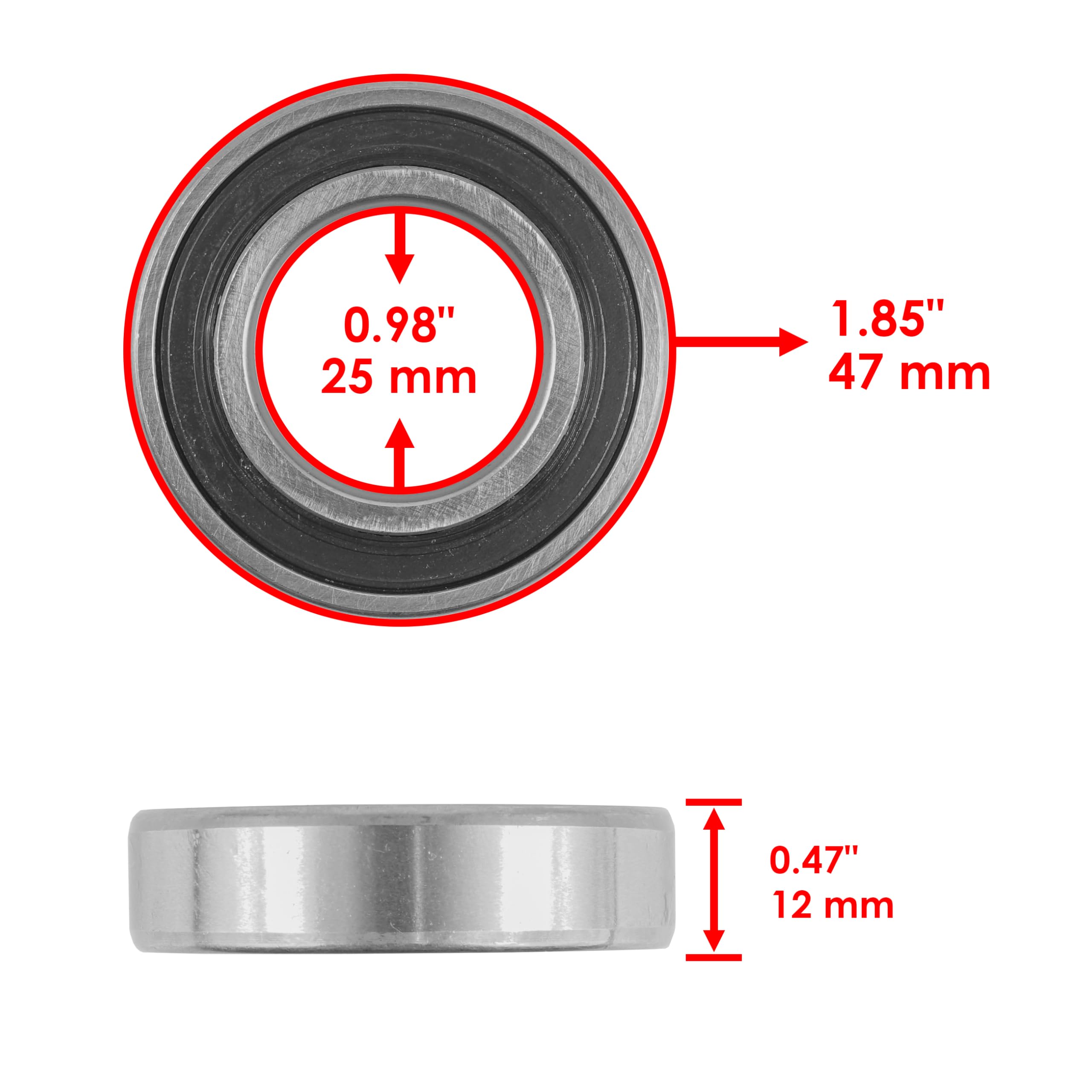 Amazon.com: Caltric Front Wheel Ball Bearings & Seals Kit