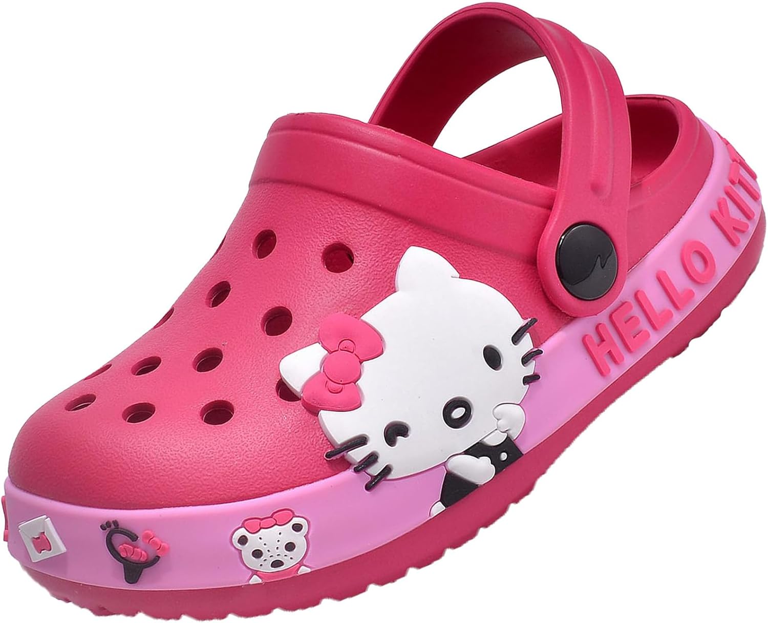 Boys & Girlsclogs-Style Sandals Cartoon Slippers Children's Beach and Water Shoes with Adjustable Straps