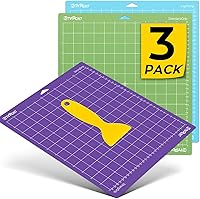 Vista 9 de HTVRONT Tapete de corte de agarre ligero, paquete de 3 alfombrillas de corte de 12 x 12 pulgadas, compatibles con Cricut Maker 4/Maker