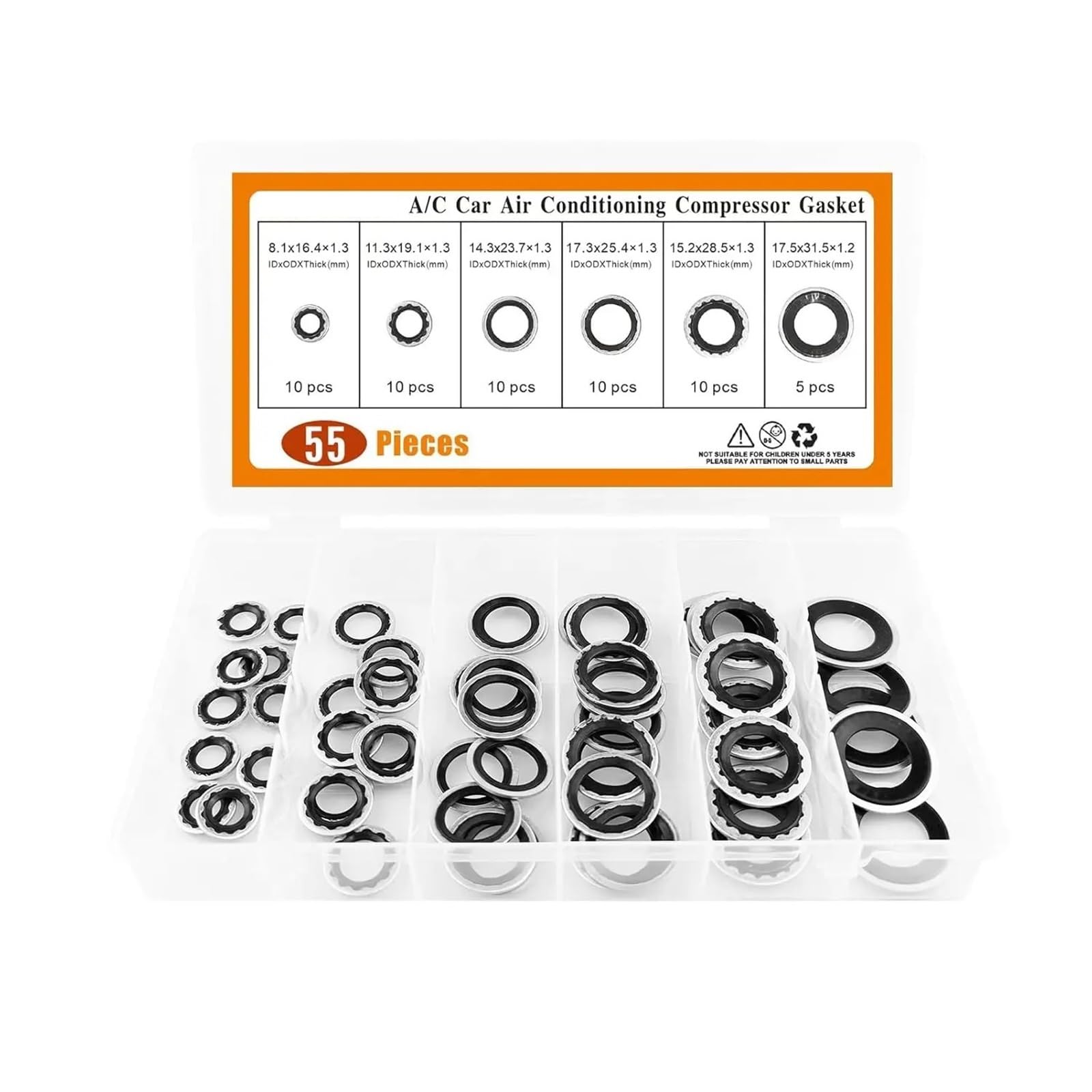 Gasket set oil cooler Zestaw uszczelek sprężarki klimatyzacji samochodowej Zestaw podkładek uszczelniających portu sprężarki klimatyzacji Zestaw pierścieni uszczelniających AC