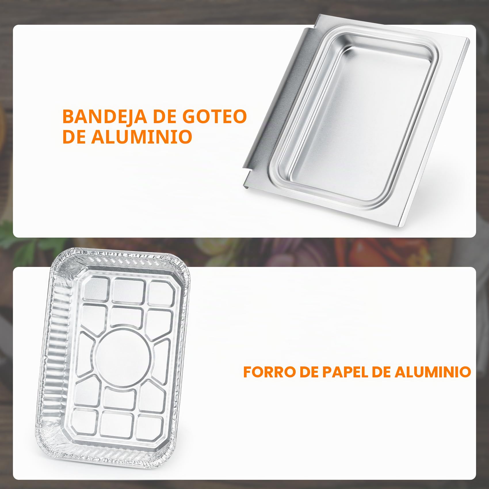 onlyfire Kit de Bandeja de Recolección de Grasa de Aluminio para Barbacoa,Compatible con Parrillas de Gas Weber Genesis I&II 200/300 & Spirit II 200/300 Series y Weber Traveler