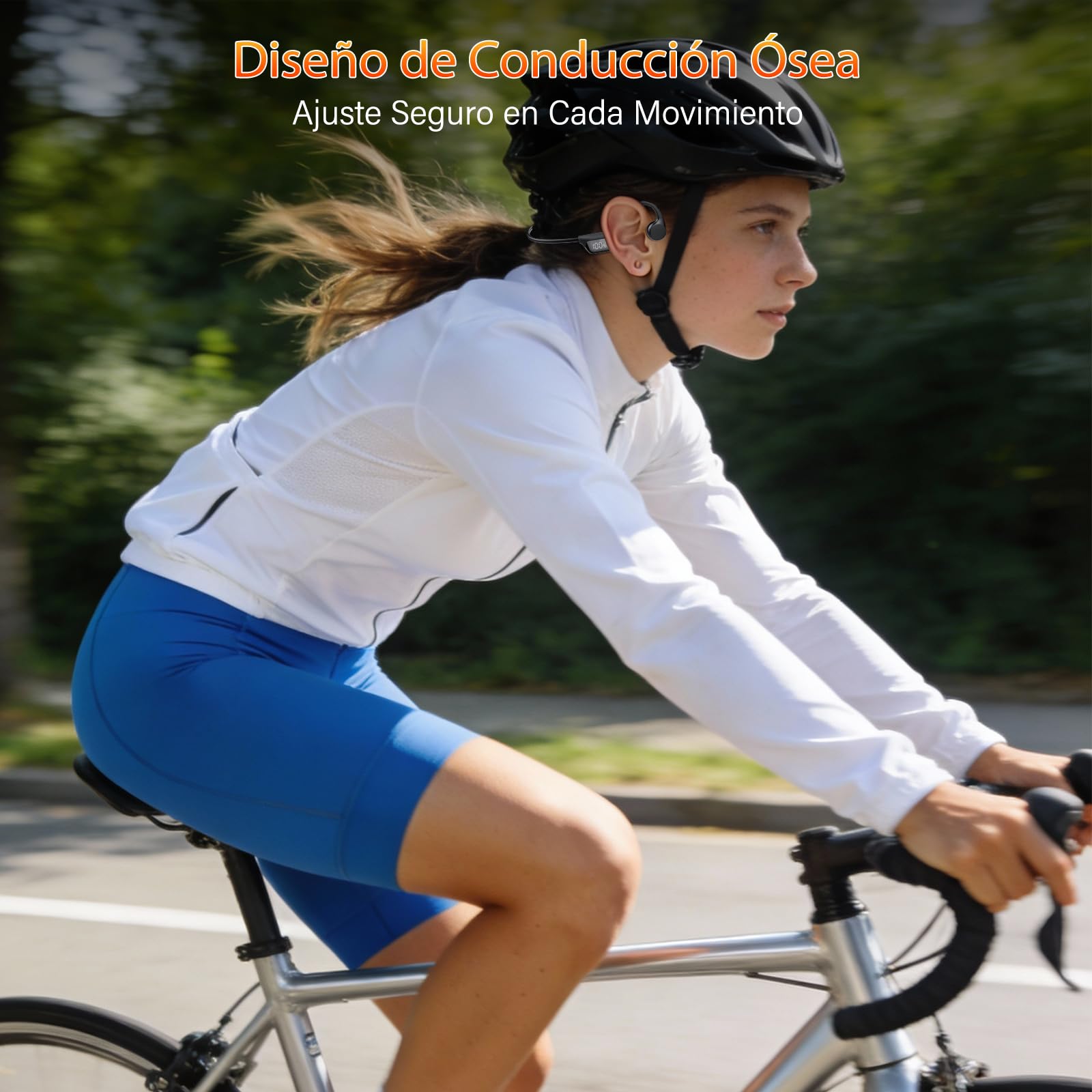 Auriculares de Conducción Ósea Auriculares Oreja Abierta Inalámbricos | Open-Ear Bluetooth 6.0, Sonido Dual Driver, Pantalla LED, IPX7, Conexión Doble y Modo Gaming, Carreras/Ciclismo/Fitness