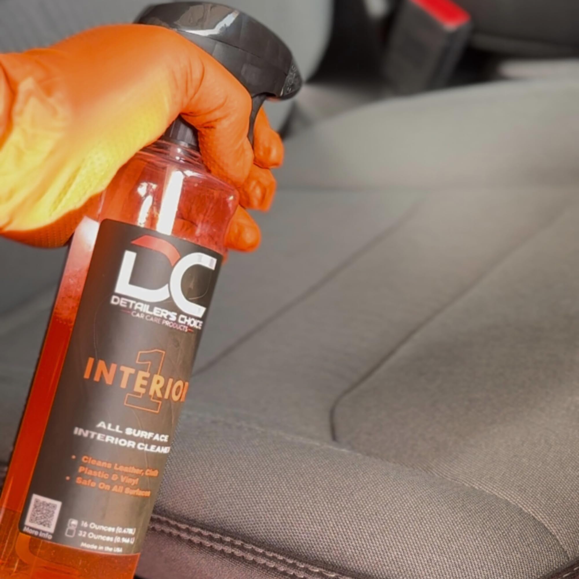Detailer's Choice, Inc. Interior One All Surface Cleaner - Complete Car Detailing Interior Cleaner, All-in-One Solution; Works on Leather, Vinyl, Plastic, Carpet, Cloth, Citrus Scent (Gallon)