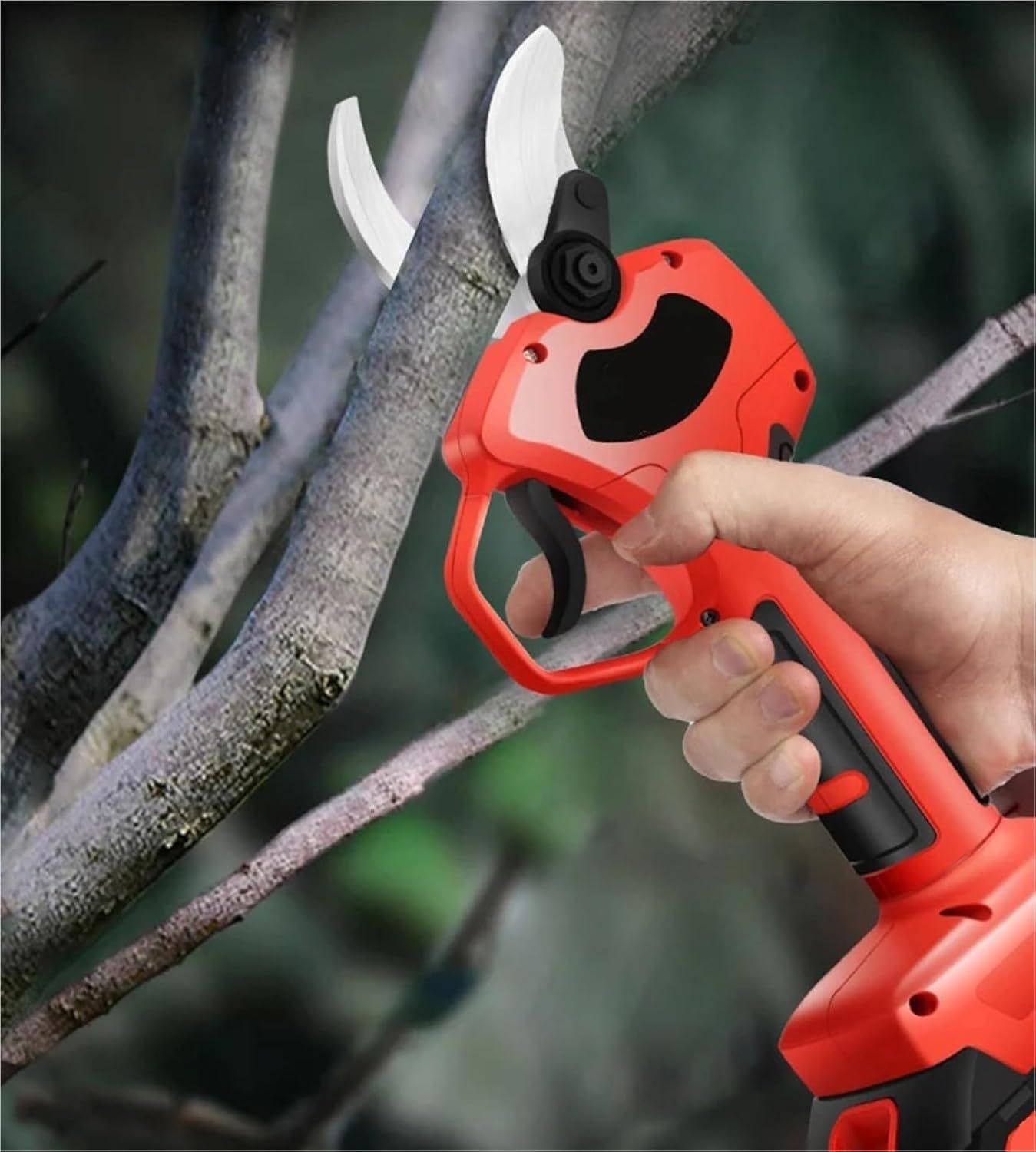 Pruning Shears, Portable Pole Gardening Tree Branch Cut Cordless Pruning Display Powered Pruner Electric Long Reach Shears,for Garden