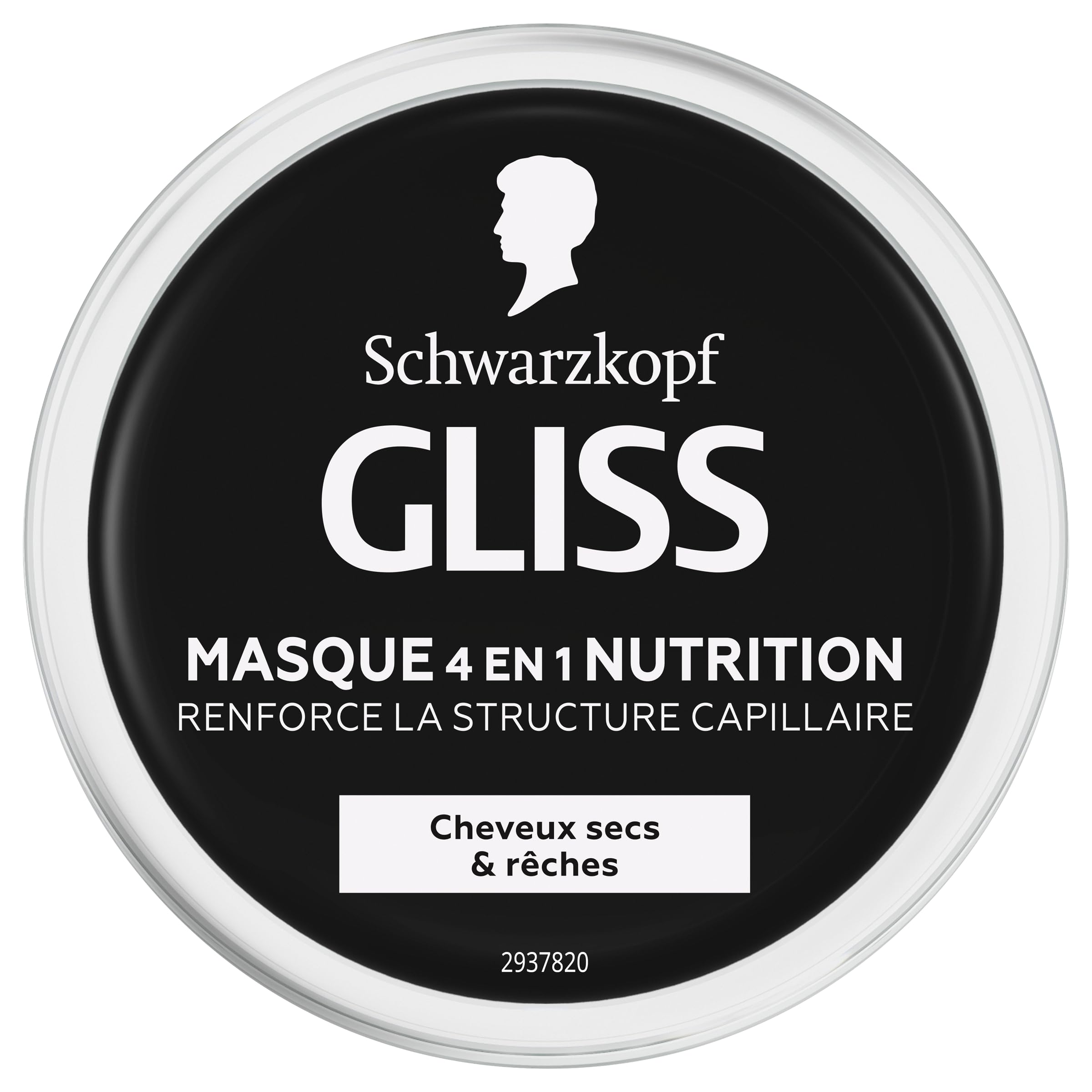GLISS, Schwarzkopf, Masque 4en1, Nutrition, Huile de Marula, Haptiq System, Cree des Micro Liaisons Capillaires, Cheveux Secs et Reches, Soin Intense, Nourrit & Repare, 400ml