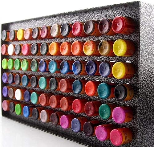 Miniatura 4 de Soporte para botellas de pigmento de tatuaje de 78 agujeros, soporte profesional permanente para maquillaje, estante de tinta de tatuaje,