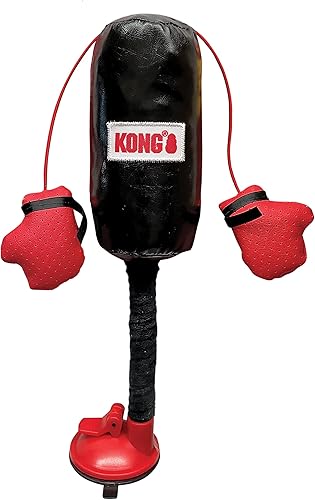 KONG Conecta el saco de boxeo con guantes de boxeo rellenos de hierba gatera