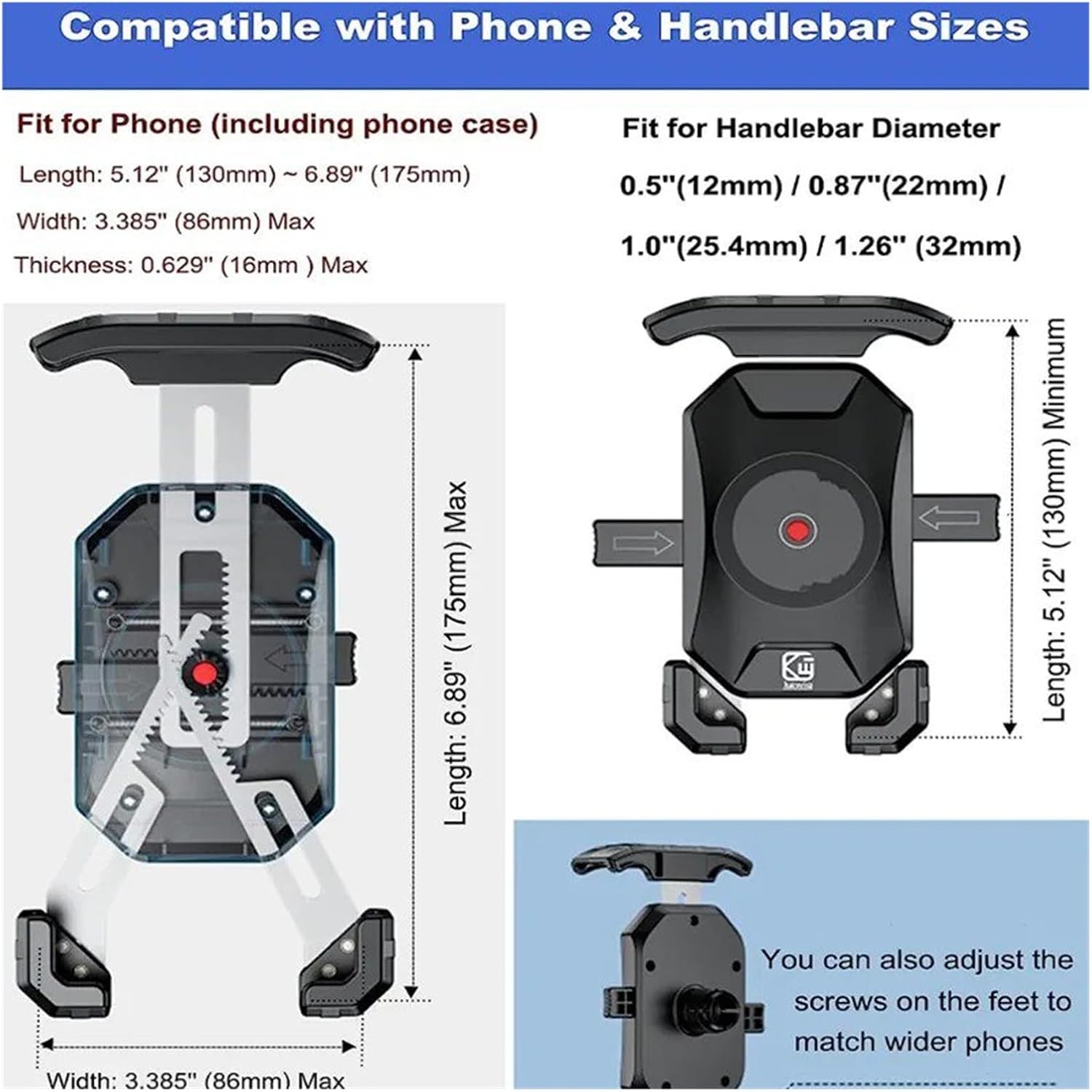 Bike Phone Mount for Suzuki GSXR GSX-R 600 750 1000 Phone Holder in Fork Stem Mount Bracket Motorcycle Navigation Bicycle Phone Holder
