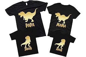 Personalized Dinosaur Family Shirts: Embark on a Prehistoric Adventure Together