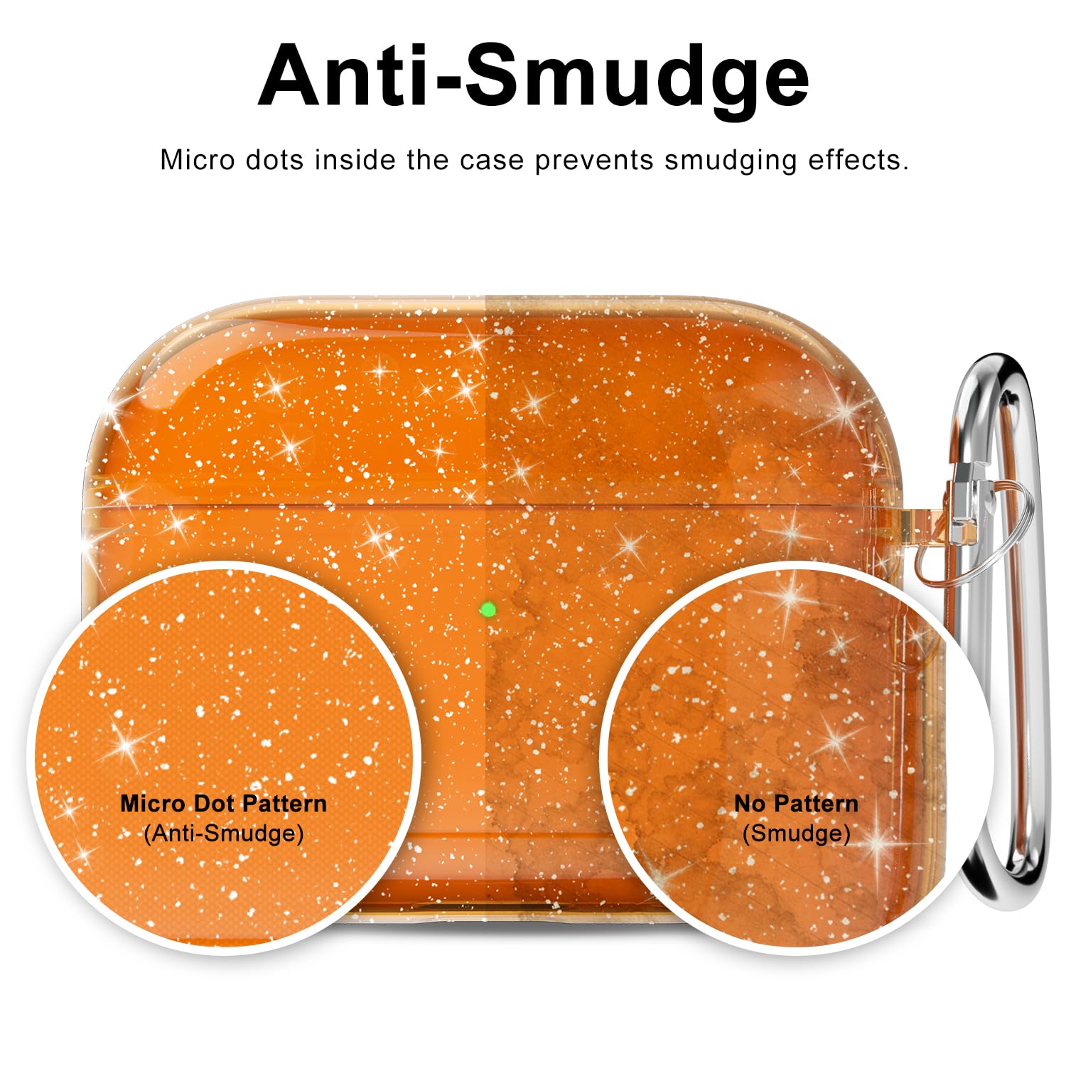 Amazon.co.jp: Svanove Airpods Pro 2用 ケース クリア グリッター
