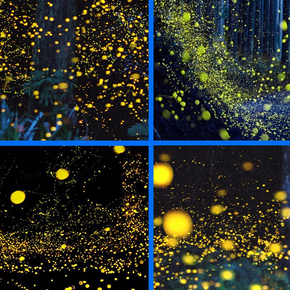 Proiettore di lucciole a LED - Luci Natalizie da Esterno per Giardino, Patio e Feste di Natale. Luce paesaggistica con Effetto Cielo Stellato in Movimento.