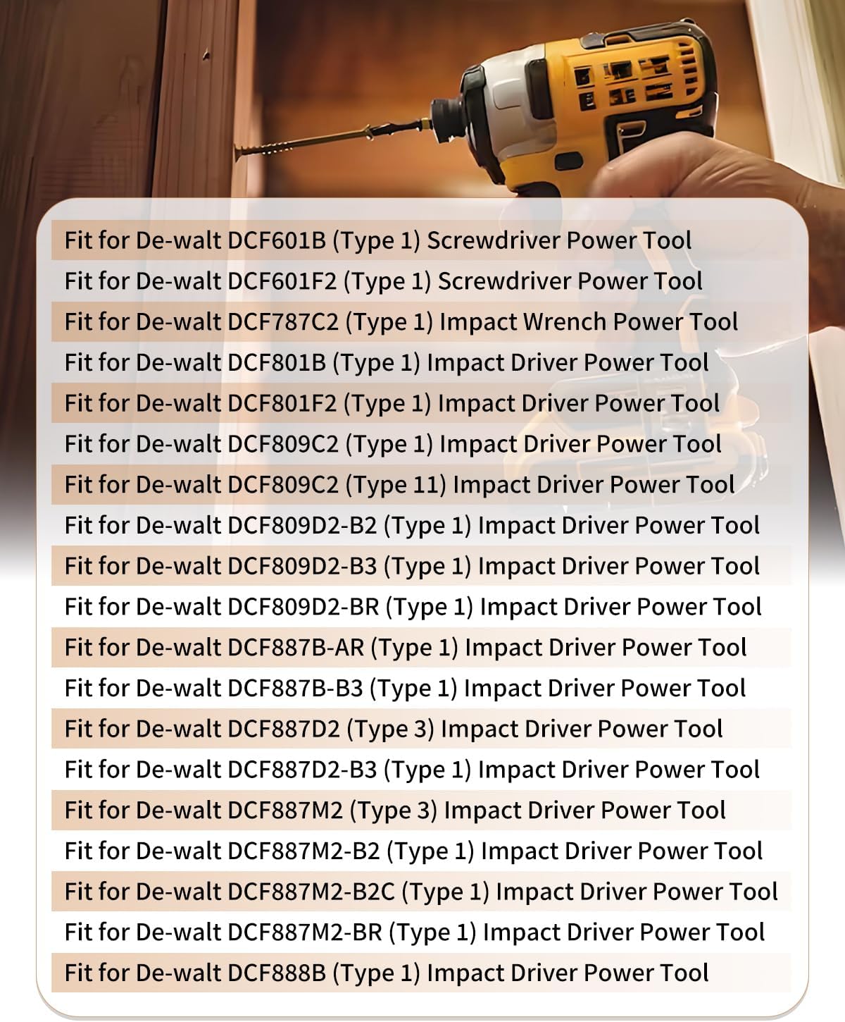 N612522 N464409 Screwdriver Sleeve Kits Fit for DCF787C2 DCF887 DCF887M2 DCF601 DCF601B DCF809C2 DCF809 DCF801 DCF801F2 DCF888B Impactor Driver Power Tools