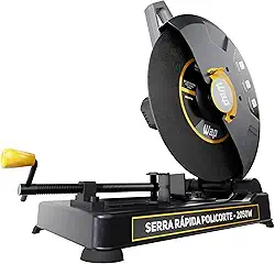 WAP Serra Policorte de Bancada 14" WF SP01, Profissional, com Morsa de 90° a 45° e Empunhadura Extra, 2050W 220V