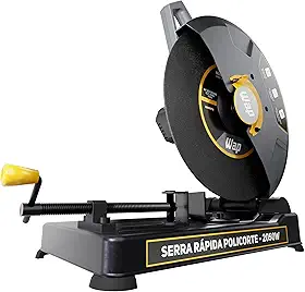 WAP Serra Policorte de Bancada 14" WF SP01, Profissional, com Morsa de 90° a 45° e Empunhadura Extra, 2050W 220V