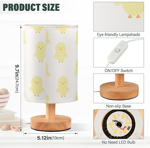 Miniatura 3 de Table Lamp Bed Side Lamp Elegant Cute Pastel Yellow Duck Lamps for Reading Homes