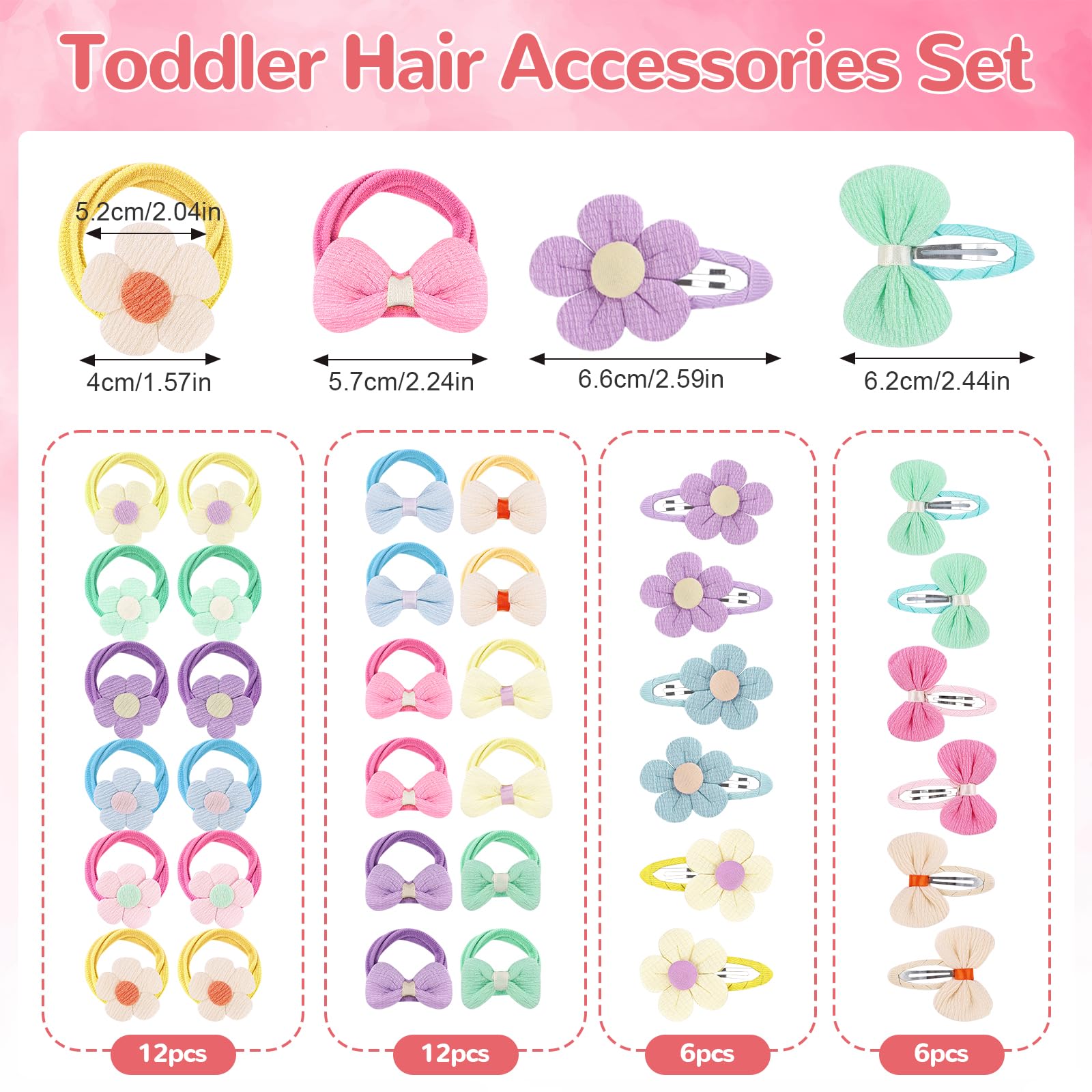36 pcs Toddler Hair Accessories - Image 2