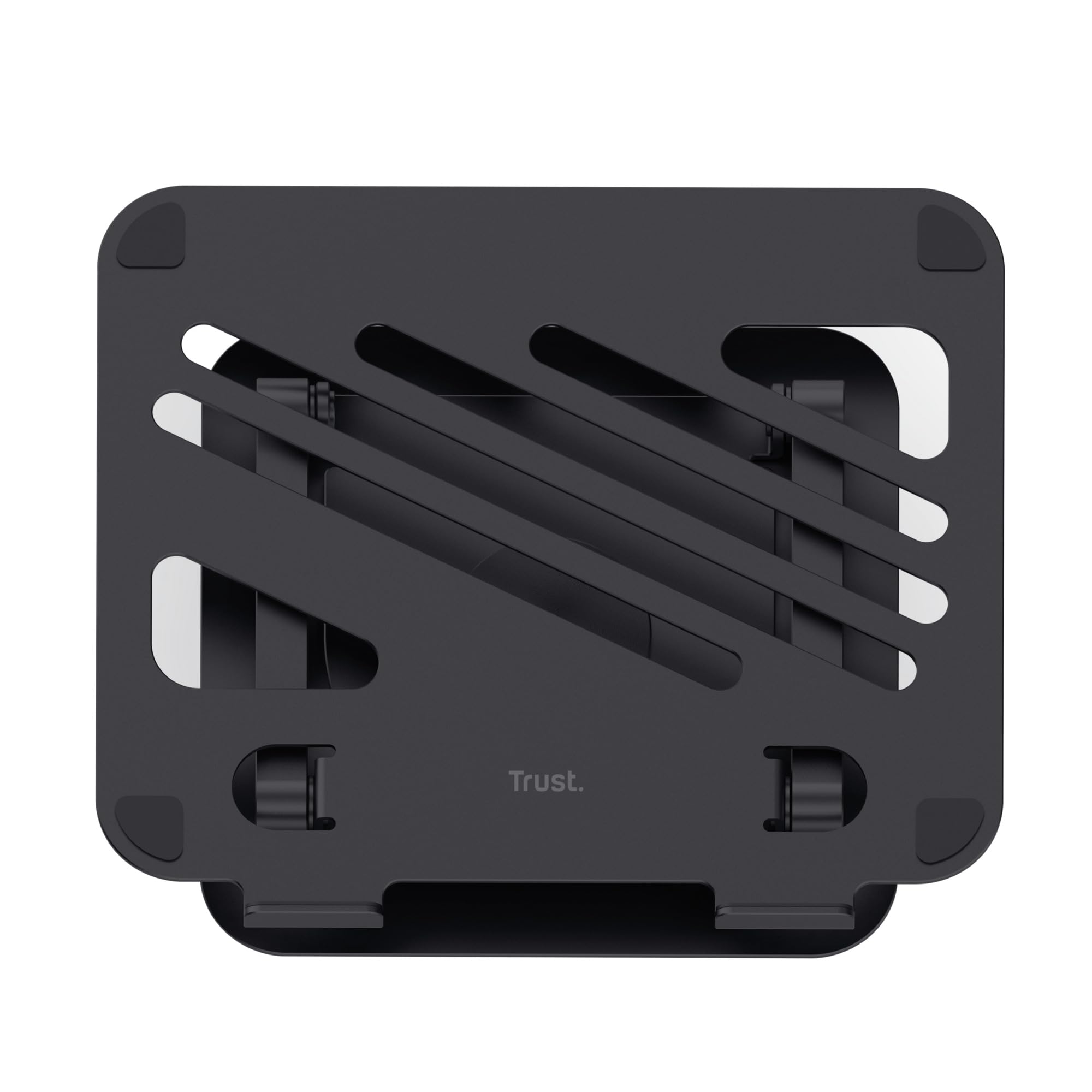 Trust Zeff Ergonomiczny stojak na laptopa z obrotem o 360 stopni, składany metalowy stojak na laptopa o przekątnej 40.6 cm, z regulacją wysokości, uchwyt na laptopa, Macbooka, tablet, Dell, HP, do