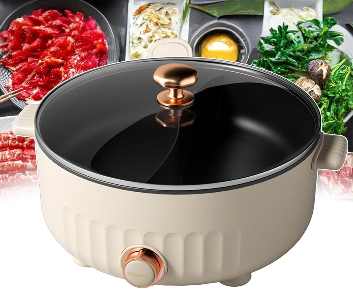 Olla Eléctrica TaLcuS Split 6L, 3 Velocidades, Antiadherente