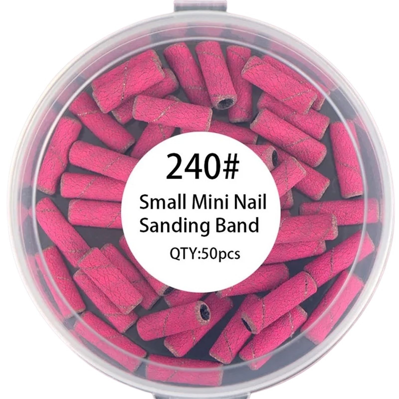 50 pezzi for punte for lima for unghie medie con grana for trapano for for manicure in gel for(240Grit-50pcs)