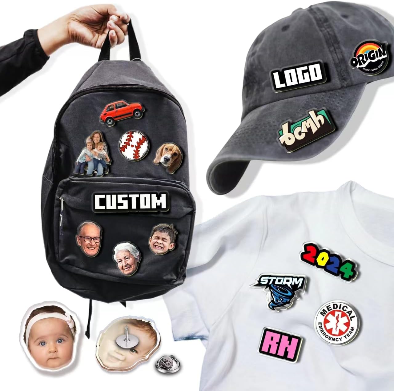 custom pin Buttons Your ita bag Personalized Hat PinsLapel Pins for Men Women Wedding Party Art/Logo/Your pArt/Made for You/Made on Order Gift Idea