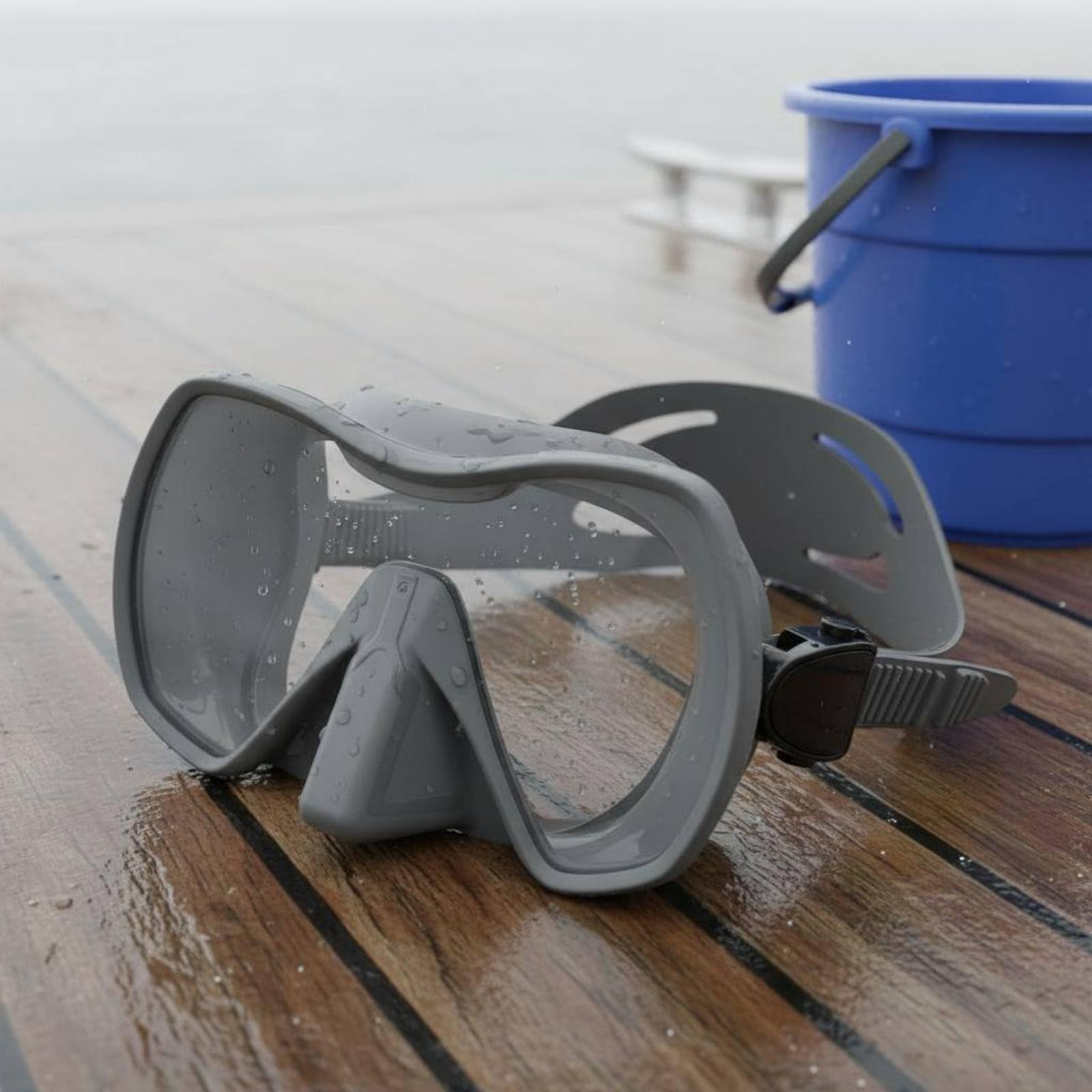 Gafas de Natación Máscara de Buceo Campo , Negro , Máscara De Buceo De Marco Grande