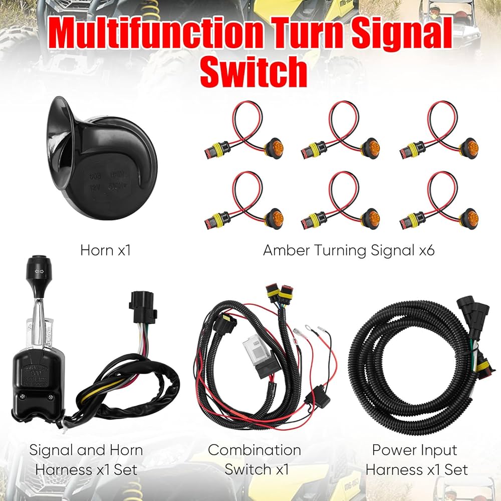 RT 58728 専用 Amazon.com: Blogole Pre-Wired ATV UTV Turn Signal Kit