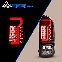 Vista 19 de WOLFSTORM LED Tail Light Fit for 2016-2023 Toyota Tacoma, 2016-2013 Toyota Tacoma Tail Light Replacement Assembly,1 Pair(Clear Lens)