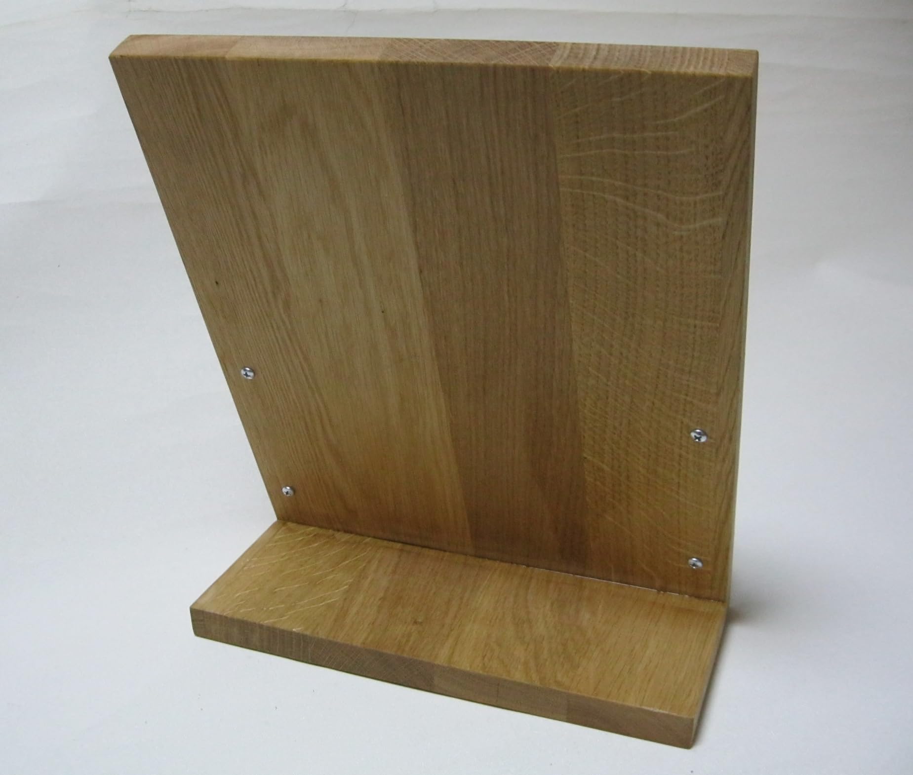 LINLAY Intarsien & Gravuren DIN A4 Flyerhalter robust Holz Alu Acryl Prospektständer Flyerständer Prospekthalter